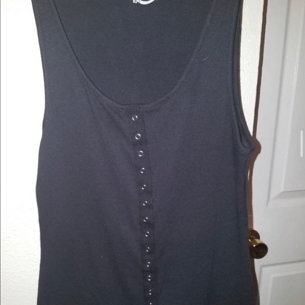 black tank top